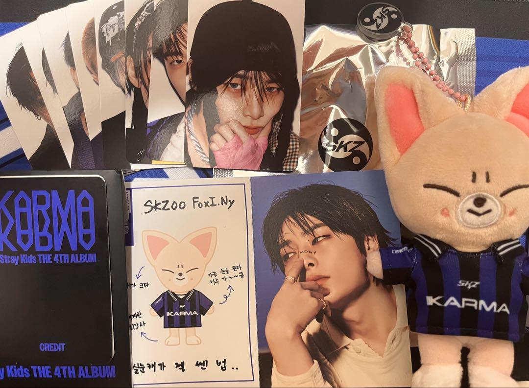 

[USED] KARMA ZOO Foxxyny Plush Toy Stray Kids Stray Kids Trading Card