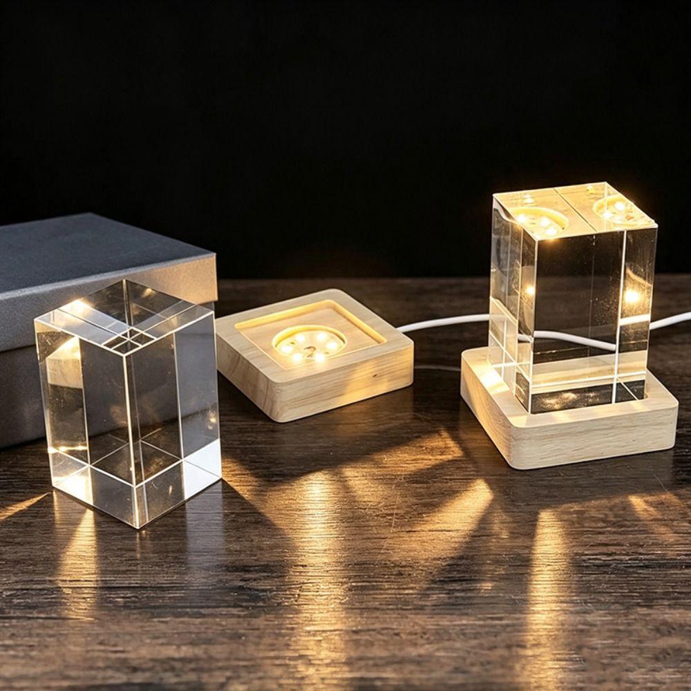 High-Transparency Laser Engraving Crystal Clear Crystal Crystal Square Block  Anniversary Souvenir