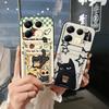 Soft Case Durable Phone Case For Infinix Note40 4G/X6853 Silicone Cartoon Card Sleeve Waterproof Card Bag Anti-knock TPU