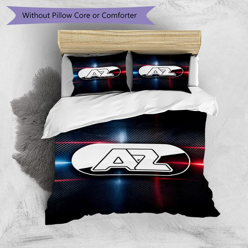 Parure de lit 3 pièces avec housse de couette (1*Housse de couette + 2*Taie d'oreiller, sans noyau), Ensemble de literie imprimé AZ Alkmaar, Décor de chambre à coucher, Toutes saisons, Cadeau d'anniversaire