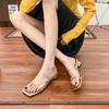 2025 new slippers outer wear women's summer versatile high-heeled sandals not tired feet French temperament sandals women's summer commuting