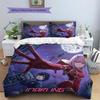 Darling in the Franxx Gemustertes Anime Kissenbezug & Bettbezug Set Schlafzimmer Bettwäsche Dekor Tolles Geschenk für Anime-Fans YUN6516