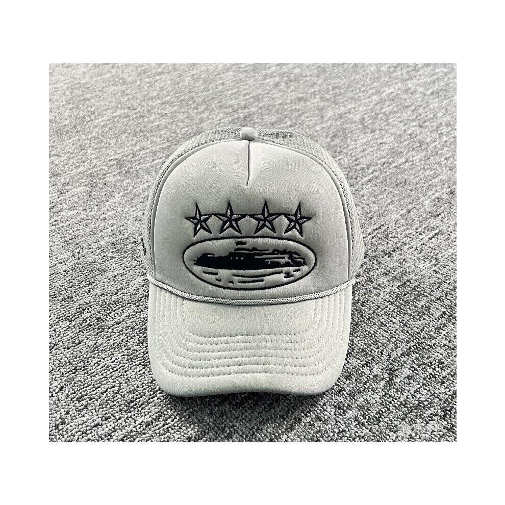 (Pelēks) Corteiz Crtz Trucker cepure 22Ss
