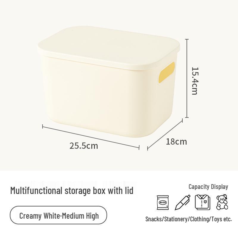 Stapelbarer Kunststoff-Aufbewahrungsbehälter für Haushalt, Wohnzimmer, Schlafzimmer, Studentenwohnheim - Spielzeug-Organizer