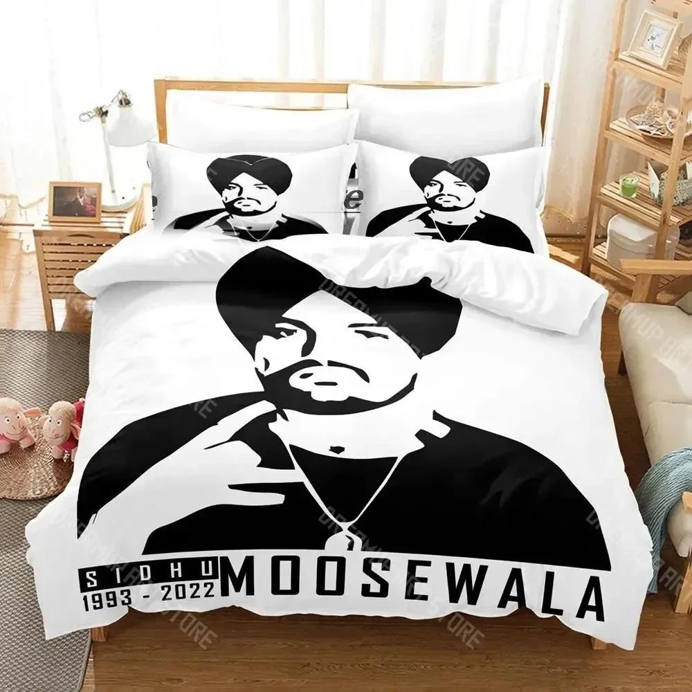 3D Print Sidhu Moosewala RIP Bedding Set Boys Girls Twin Queen Size Duvet Cover Pillowcase Bed Kids Adult Fashion Home