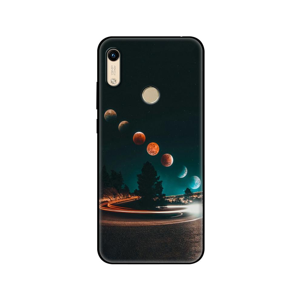 Black Tpu Case For Huawei Honor 8a Prime 8s Prime 9 Lite Honor 9A 9C 9X Premium 9x Pro 9S Sky Space Planet Moon Stars Design