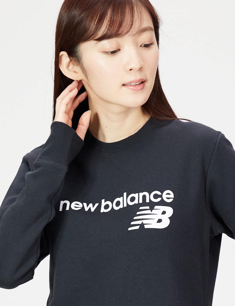 New Balance Exclusive SuperCore Core Fleece Crew WT03811 Black M co.jp Women's (BK)