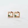 _lisse Retro Square Antique Vintage Earrings