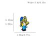 Classic The Simpsons Brooch: Maggie & Homer Cartoon Badge