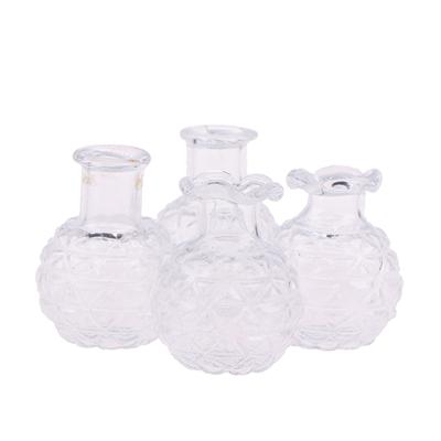 2 pezzi1:12 Miniatures per Casa delle Bambole Vaso di Vetro Modello Casa delle Bambole Fioriera Decorazione Giocattolo