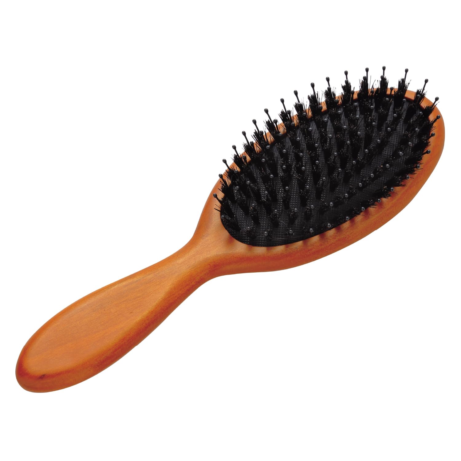 KAI Hair Brush Pig Bristle Mix Cushion Wooden Natural KQ3159