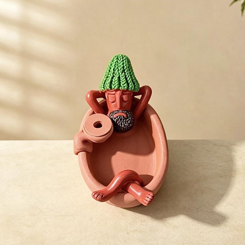 Incenses Stick Holders Backflow Incenses Burners Freestanding Decorative Accent for Office Desktop, Living Room, Bedroom, or Study