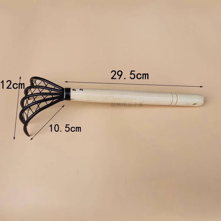 Five-Claw Rake for Leaves, Gardening, and Beach Use