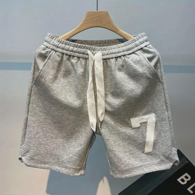 Men's Trendy Embroidered Basketball Shorts - Summer Loose Fit Casual Sports Shorts