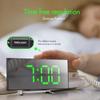 Böjd LED-skärm väckarklockor Digital väckarklocka Desktop-klocka Hemrum Elektronisk väckarklocka
