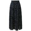 SanCai 2026 French Floral High-Waist A-Line Maxi Skirt