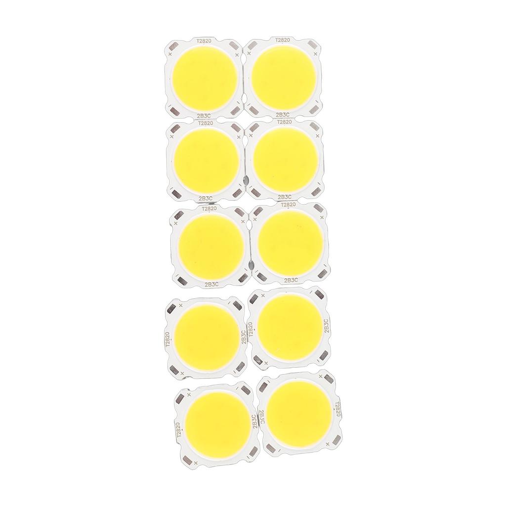 10pcs Round COB 3W High Power LED Chip Bulb Lamp Light Warm White