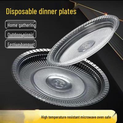 777 Disposable Food-Grade Plastic Round Plates
