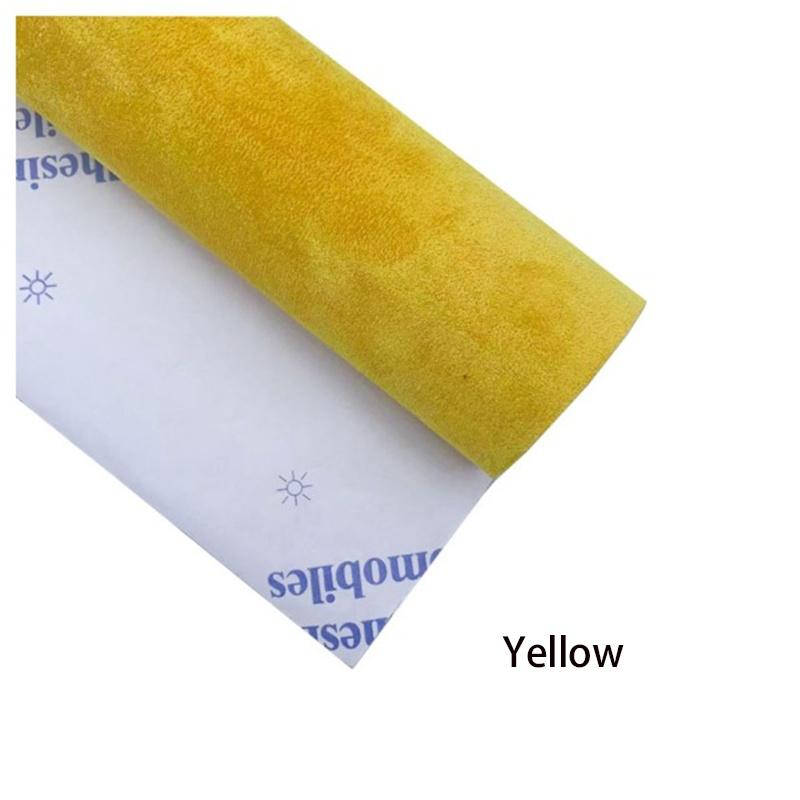 Premium Self-Adhesive Suede Fabric Car Interior Vinyl Wrap for Door Panels Dashboard Armrest DIY Car Interior Modification Furniture Decor