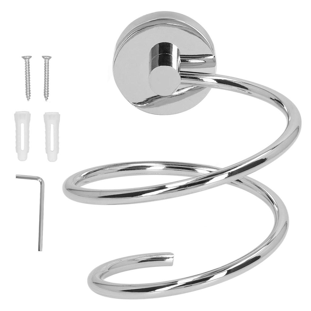 304 Stainless Steel Hair Dryer Rack Keep Tidy Wall Mount Blow Hair Dryer Holder for Bathroom