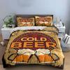 Beer Mugs and Text. Bedding Sets Duvet Cover Sets Duvet Covers Pillowcases(1 * Duvet Cover 2 * Pillowcases, Without Duvet Insert)