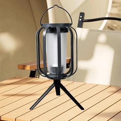 Solar LED Outdoor Garden Light USB Rechargeable Camping Atmosphere Lantern Courtyard Antique Lamp for Patio Garden Porch Pathway