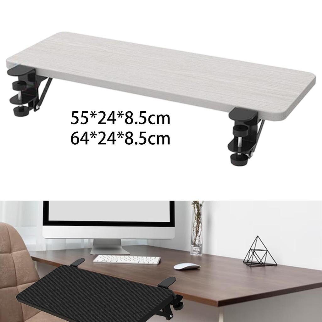 Ergonomic Desk Extender Tray Tilting Wrist Support for Bracket Home Platform 55cmx24cmx8.5cm