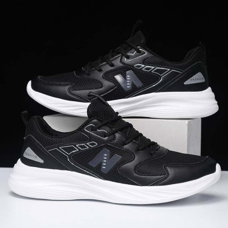 

Удобные кроссовки, спортивная обувь, легкая и удобная обувь на мягкой подошве для пар, модная и повседневная обувь 44 чёрный