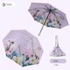 Baolizi Purple Sun Protection Umbrella Double-Layer Vinyl Rain Or Shine Dual-Use Women Manual Folding Umbrella 50% off Portable Umbrella