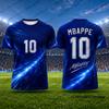 2027 Neues Special Mbappe #10 Druck Fußballtrikot für Herren T-Shirt Sommer Atmungsaktiv Schnelltrocknend Sport-T-Shirts Freizeit Kinder/Erwachsene Oberteile