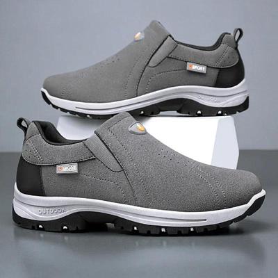 Large Size Men's Shoes Spring New Versatile Sports Running Shoes Soft Soled Korean Version Casual Hiking Shoes 40-46