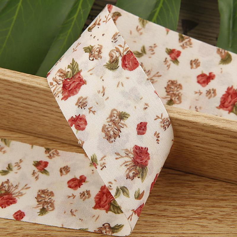 5yards 25/38MM Double-Side Flower Rose Printed Ribbon for Clothing Sewing Supplies DIY Hair Bows Hat Decor Craft Accessories