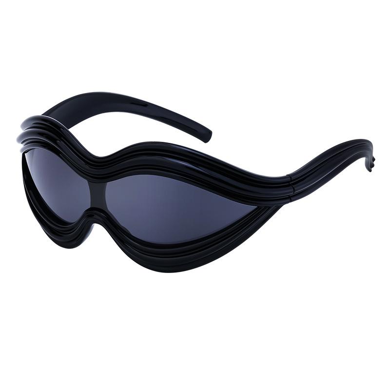 Fashion YK sunglasses women's high-end sense one-piece special-shaped sunglasses outdoor cycling sports glasses