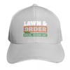 Funny Lawn Order Special Mowing Unit Baseball Cap Vintage Retro Embroidered Lightweight Packable Gift For Him Her