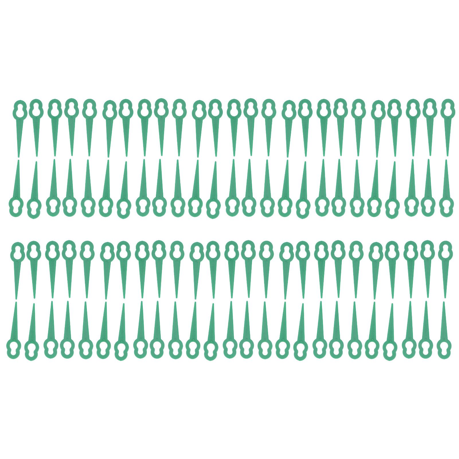 Painter Green 100Pcs Replacement Lawn Mower Cutting Blade Portable Grass Trimmer Blades (Green)