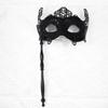 Handheld Lace Half Face Mask Carnival Party Masquerade Mystery Mask