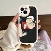 Cartoon Animation P-PopeyeS Retro Phone Case For IPhone 16 15 14 11 12 13 Pro Max Plus Back Leather Shell