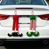 Soft Christmas Elf Legs Hanging Ornament Fireplace Mantel Decoration  Home Holiday Party Decor