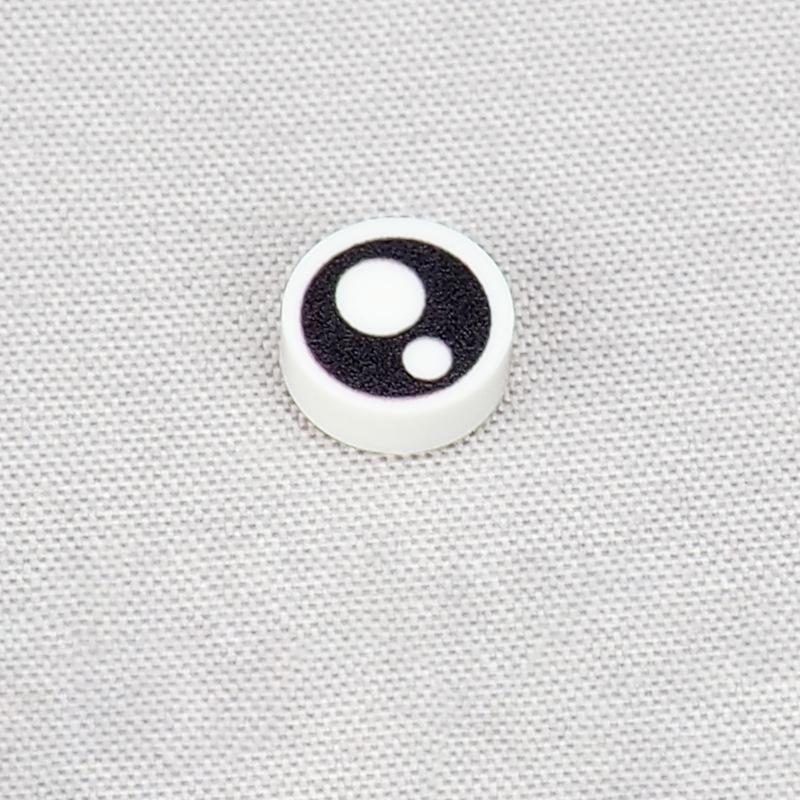 

Non-Toxic Moc 10Pcs Printed 98138 White Eyes Black Pattern Building Blocks Kits Animal Dinosaur Bricks Particle Educational Toys Gifts