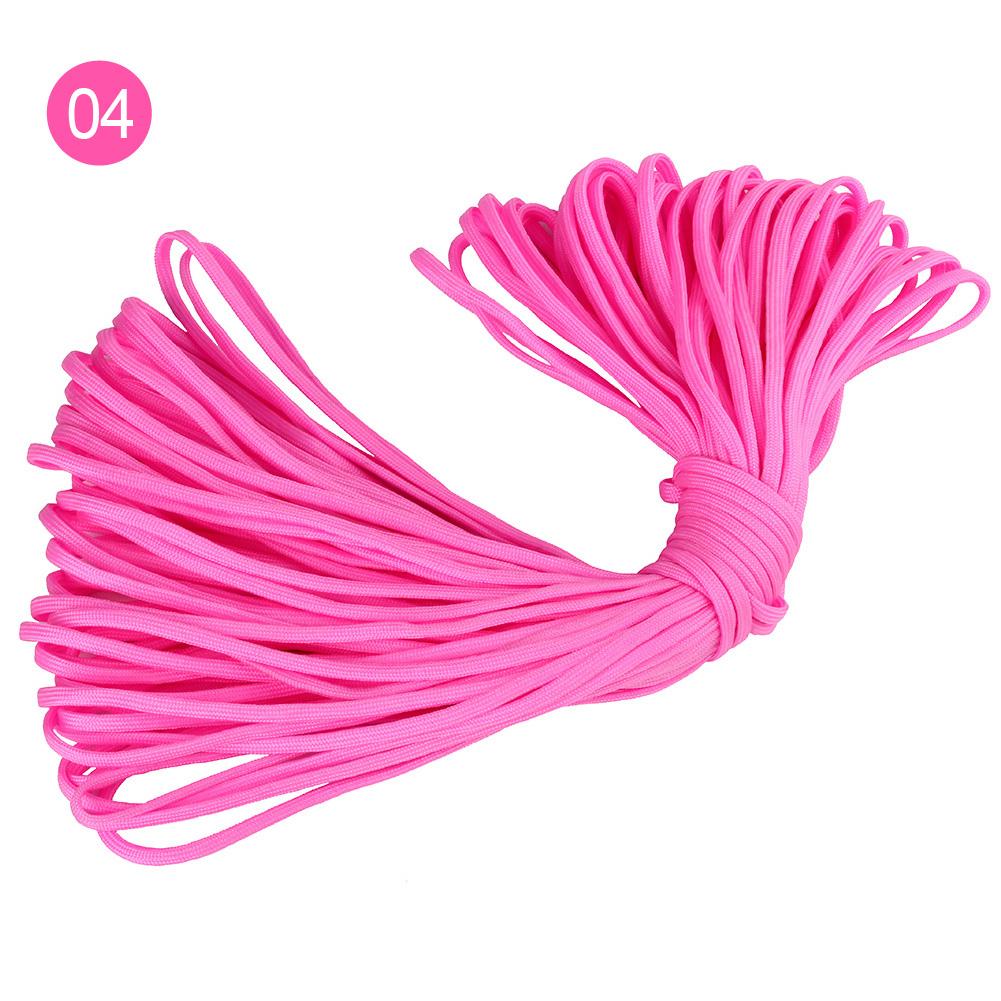 4mm 100meters Outdoor Hiking Polyester Paracord 7 Inner Strands Cores 550 Lbs Capacity Full Parachute Cord Nylon Bag Packing