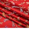 High-Density Nylon Dragonfly Jacquard Cheongsam Fabric - Chinese Silk Satin Hanfu for Children's Brocade