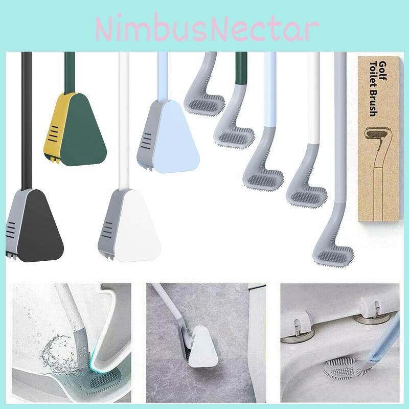 Premium Toilet Cleaning Brush Golf Club Design Ergonomic Handle Effective Bathroom Cleaner