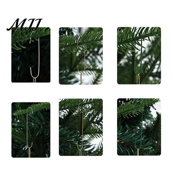 Ornament Hooks for Shopping Malls Christmas Hooks, Metal Wire Hanging Hook, C-Shaped Essential Holiday Decor Ornaments Hanger Tree Decoration, Garland