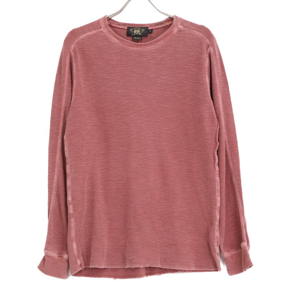 RRL Red Cotton Thermal Long Sleeve T-Shirt Tops M RedUsed