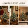 DIY Beaded Mini Christmas Tree Craft Kit, Color Pearl Desktop X‑mas Tree Ornament, Table & Bookshelf Decoration for Indoor Home Festival Decor