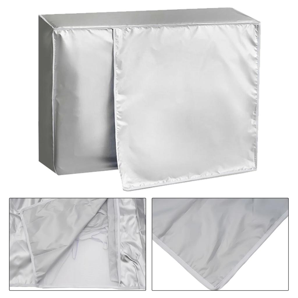 Air Accessories Air Condition Cover Dust Cover Silver Sunscreen Air Conditioner Outer Covers Air Conditioner Protect
