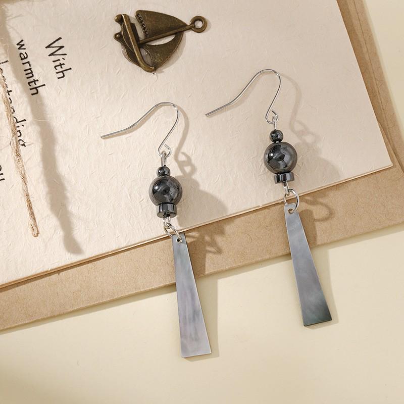 Boucles d'oreilles gland perle en forme d'éventail:  Pendentif Boucle de Paix Style Chinois Rétro pour Costumes Hanfu