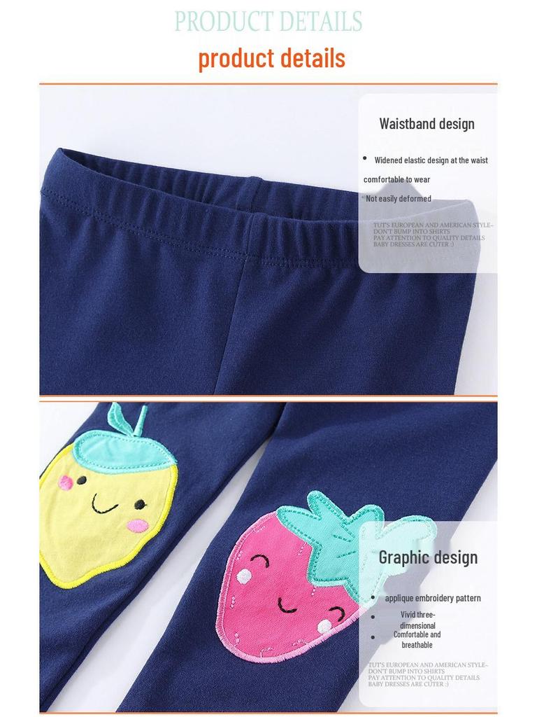 2026 Stylish Spring/Autumn Baby Girls' Leggings | Fashionable Long Pants for Outerwear