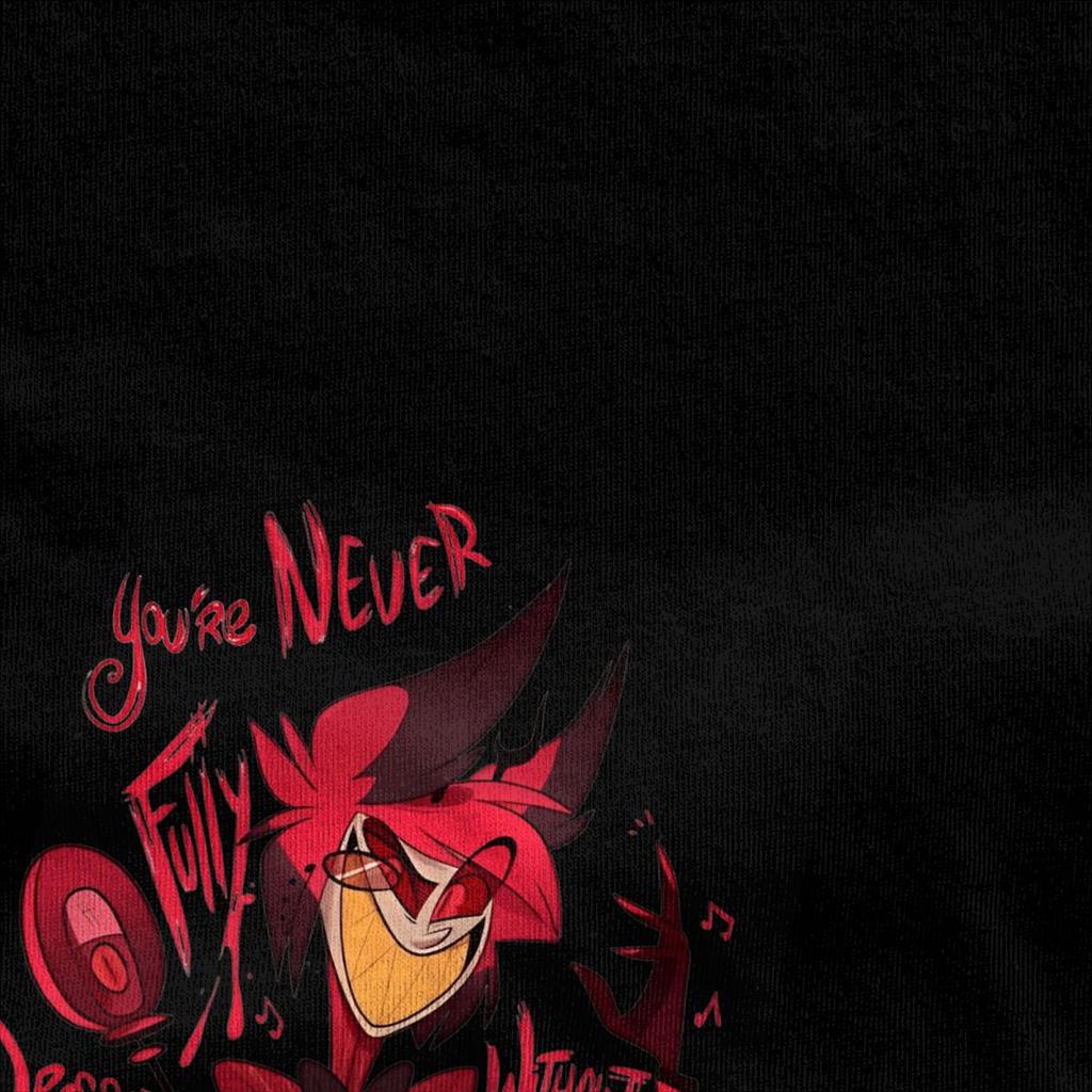 Herren T-Shirt Hazbin Hotels T-Shirts Mode Alastor Sommer T-Shirts Vintage Muster Baumwollkleidung Geburtstagsgeschenk