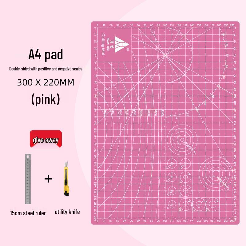 Huamei Handmade Cutting & Engraving Board Mat for Desktop & Student Use